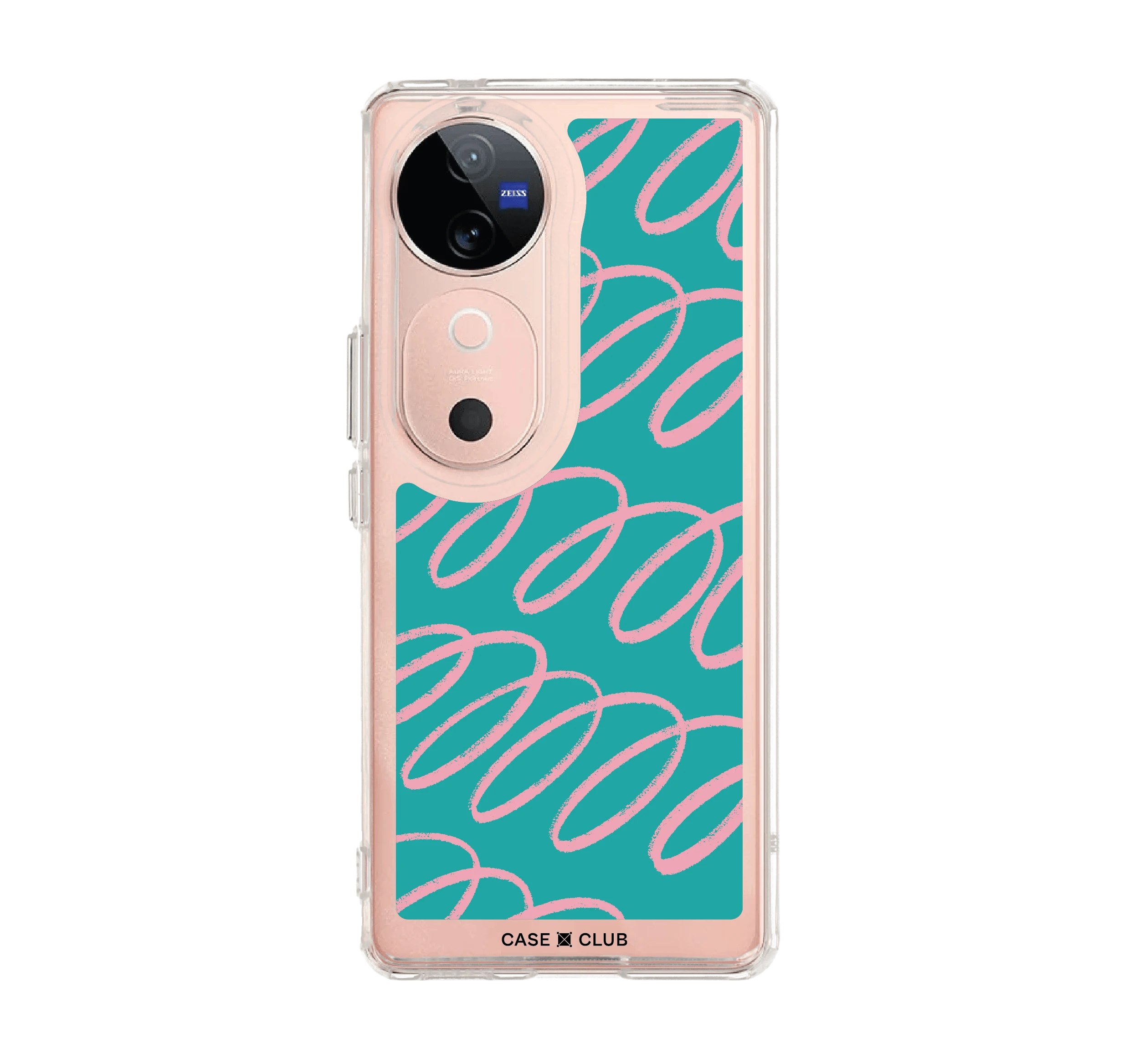 blue & pink curvy pattern